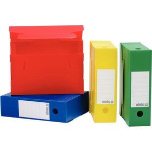 Paquet 10 boîtes d'archives PP dos 10 cm vert EXTENDOS