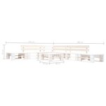 Salon de jardin meuble d'extérieur ensemble de mobilier palette 6 pièces bois blanc 02_0018455