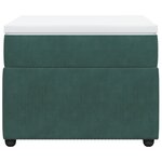 vidaXL Sommier à lattes de lit et matelas Vert foncé 80x200 cm Velours