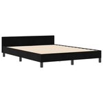 Cadre de lit vidaXL Noir 160x200 cm Velours