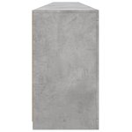 vidaXL Buffet avec lumières LED gris béton 283x37x67 cm