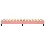 vidaXL Cadre de lit Rose 100x200 cm Velours