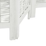 vidaXL Cloison de séparation 5 panneaux blanc bois de paulownia massif