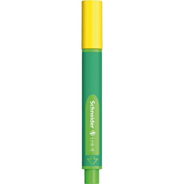 Stylo Feutre Fibre Combinable Link-It 1,0 Jaune x 10 SCHNEIDER