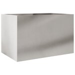 vidaXL Jardinière argenté 62x40x39 cm acier inoxydable