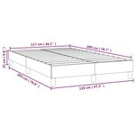 vidaXL Cadre de lit sans matelas marron foncé 120x200 cm tissu