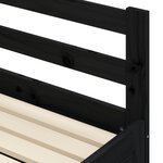 vidaXL Lit de jour et lit gigogne sans matelas 80x200 cm bois massif