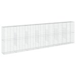 vidaXL Panier gabion avec couvercle 700x50x200 cm fer galvanisé