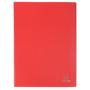 Protège-documents En Polypropylène Souple Opak 120 Vues - A4 - Rouge - X 8 - Exacompta