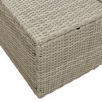 vidaXL Canapé de jardin 2 places avec coussins en poly rotin gris