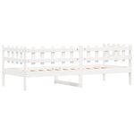 vidaXL Lit de jour sans matelas blanc 90x190 cm bois de pin massif