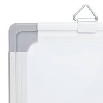 vidaXL Tableau blanc magnétique pliable 150x80x1 7 cm aluminium