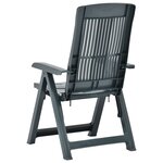 vidaXL Chaises inclinables de jardin lot de 2 Plastique Vert