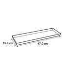 Soucoupe balconniere Loft Urban - 50 cm - Gris anthracite