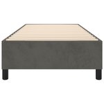 vidaXL Cadre de lit sans matelas gris foncé 90x200 cm velours