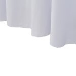 vidaXL Nappes élastiques de table avec jupon 2 Pièces 243x76x74cm Blanc