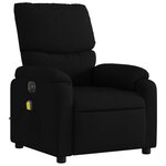 vidaXL Fauteuil de massage inclinable électrique Noir Tissu