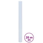 vidaXL Films pour fenêtre 5 Pièces statique dépoli blanc transparent PVC