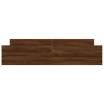 vidaXL Cadre de lit tête de lit et pied de lit chêne marron 200x200 cm