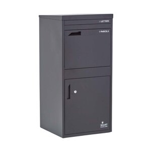 Boîte à colis Extra Large Noir 2 portes Acier galvanisé SMART PARCEL BOX®