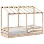 vidaXL Lit pour enfants avec toit 75x190 cm bois massif de pin