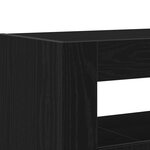 vidaXL Buffet Chêne noir Bois aggloméré 116 x 30 x 75 cm Buffet moderne