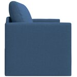 vidaXL Canapé Lit Sol 2-en-1 Bleu 124x71x78 cm Tissu