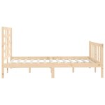 vidaXL Cadre de lit sans matelas 160x200 cm bois massif de pin