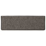 vidaXL Tapis d'escalier autocollants 15 Pièces 65x21x4 cm Gris et beige