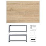 vidaXL Meuble de salle de bain Chêne 60x40x16 3 cm