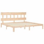 vidaXL Cadre de lit sans matelas 200x200 cm bois massif de pin