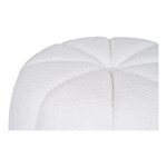 Pouf blanc cassé Ø 48 x 38 cm