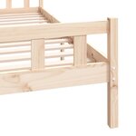 vidaXL Cadre de lit sans matelas bois massif