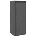 vidaXL Meubles TV 2 Pièces Gris Bois massif de pin