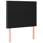vidaXL Cadre de lit avec tête de lit Noir 80x200 cm Tissu