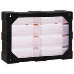 vidaXL Organisateur multi-tiroirs avec 8 grands tiroirs 52x16x37 cm