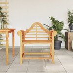 vidaXL Chaise de jardin 88x60x92 cm bois de teck massif