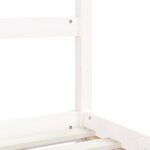 vidaXL Cadre de lit pour enfants blanc 90x200 cm bois de pin massif