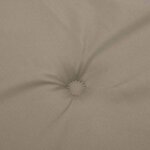 vidaXL Coussin de banc de jardin taupe 120x50x4 cm tissu oxford