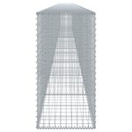 vidaXL Panier gabion avec couvercle 1100x50x100 cm fer galvanisé