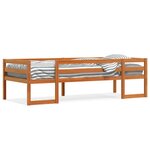 vidaXL Cadre de lit pour enfants sans matelas cire marron 80x200 cm