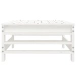 vidaXL Repose-pied de jardin blanc bois de pin massif
