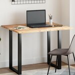 vidaXL Dessus de table rectangulaire 100x80x2 cm bois massif d'acacia
