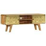 vidaXL Meuble TV Bois de manguier massif 120 x 30 x 45 cm