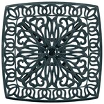 vidaXL Table de jardin vert 53x53x53 cm aluminium coulé