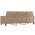vidaXL Canapé à 3 places Cappuccino 180 cm Similicuir
