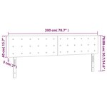 vidaXL Têtes de lit 2 Pièces Gris foncé 100x5x78/88 cm Tissu