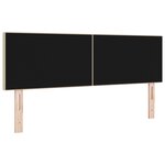 tête de lit LED design simple vert clair et gris 72 cm en velours côtelé