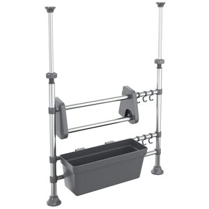 vidaXL Organisateur de cuisine réglable Aluminium