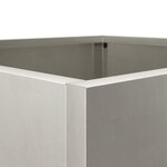 vidaXL Jardinière argenté 32x30x29 cm acier inoxydable